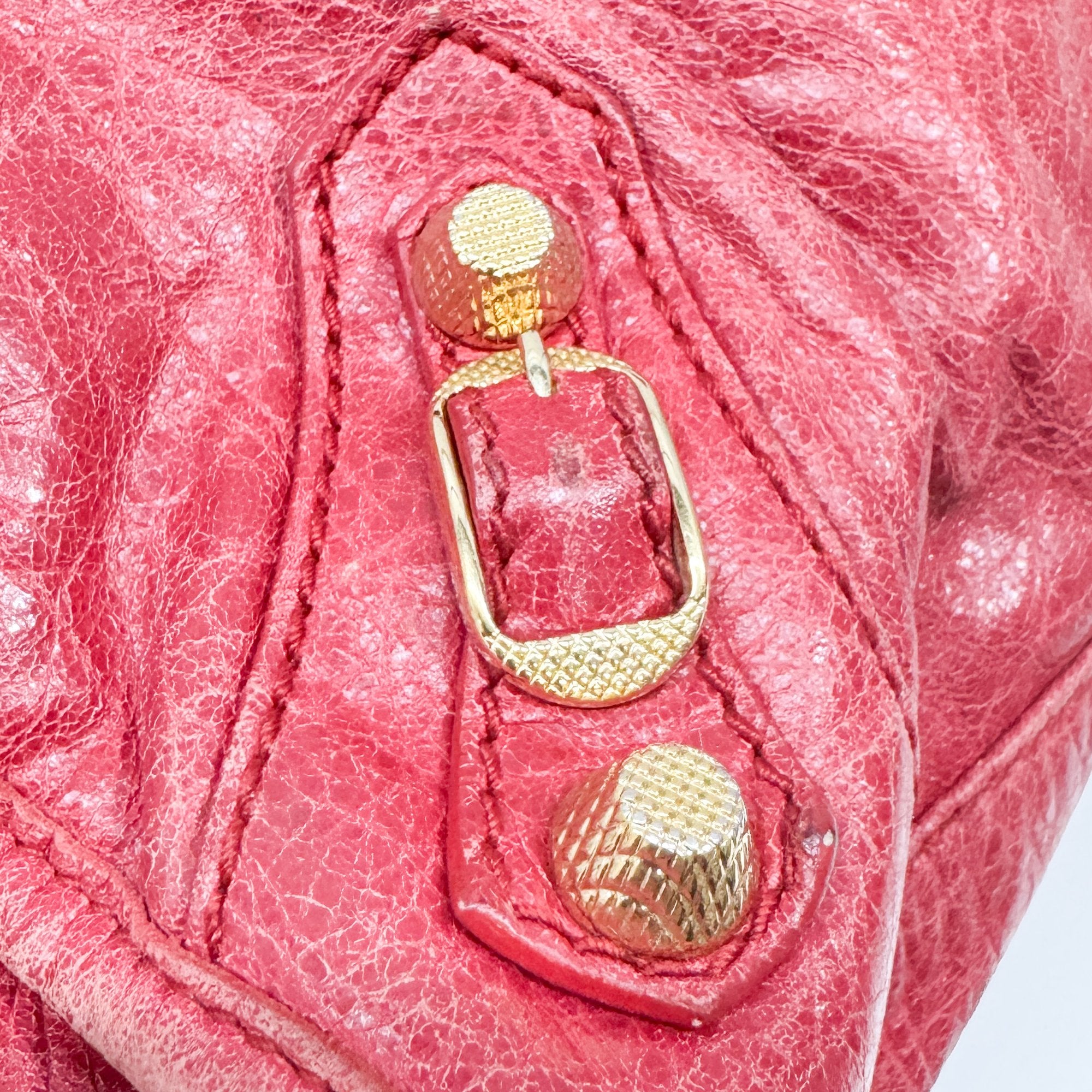 The City Red Leather Two Way Bag