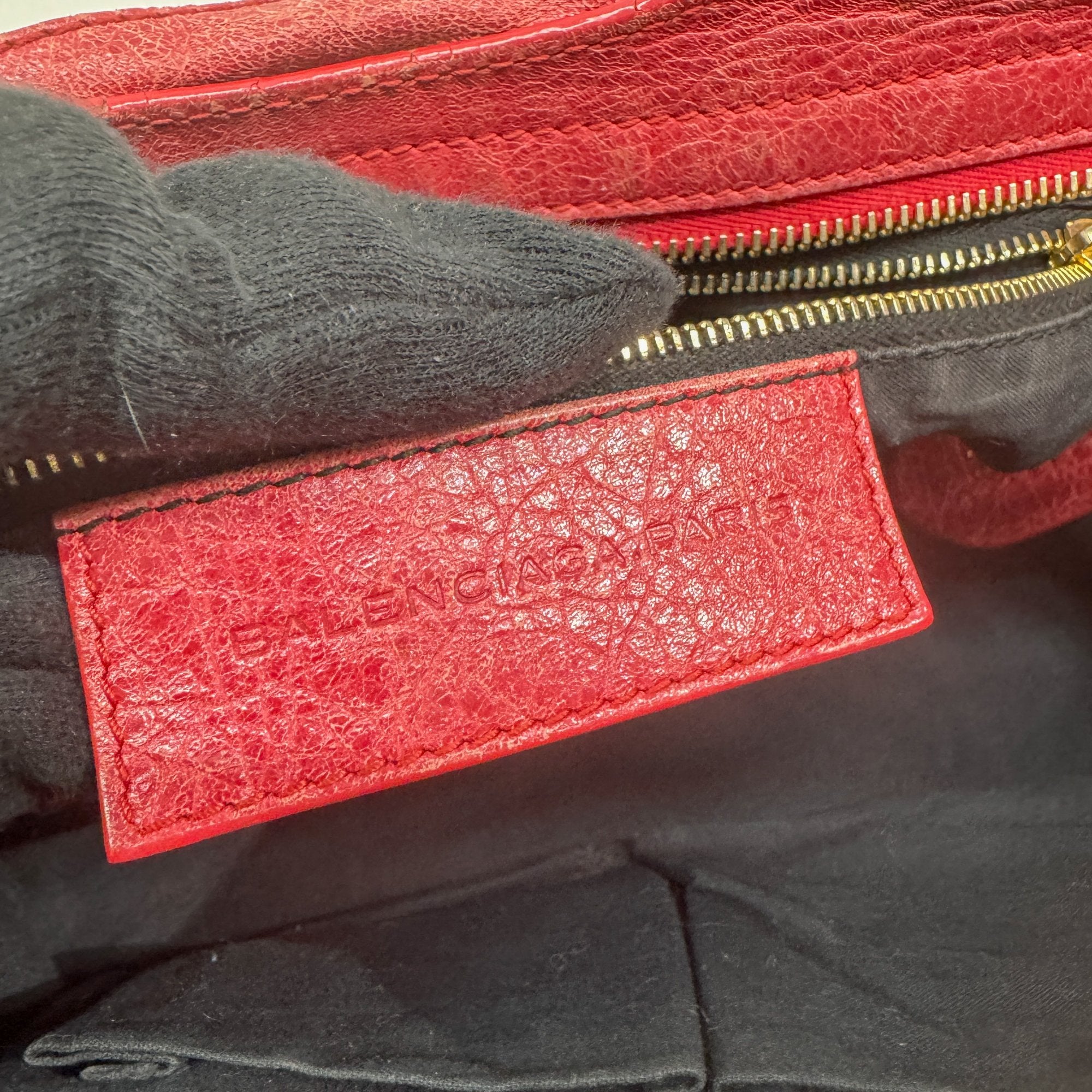 The City Red Leather Two Way Bag