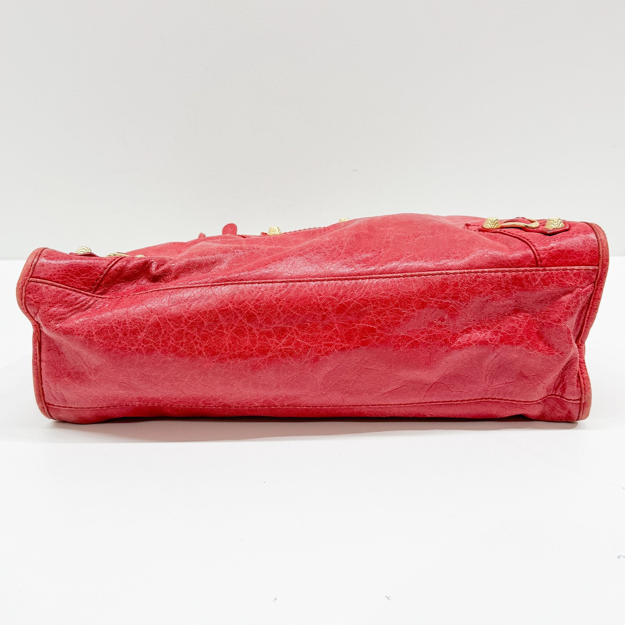 The City Red Leather Two Way Bag