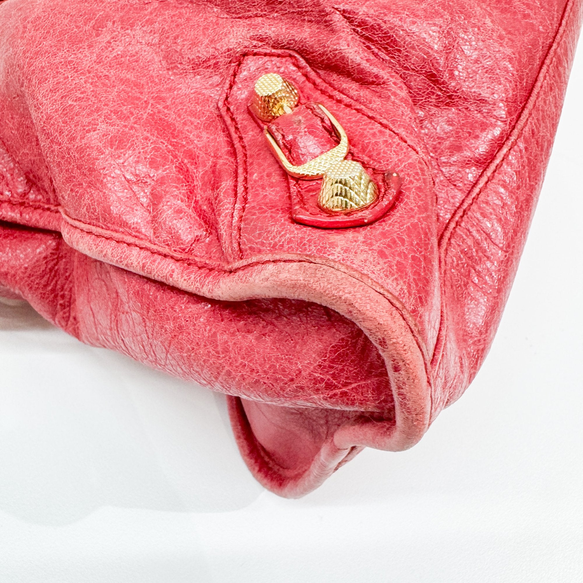 The City Red Leather Two Way Bag