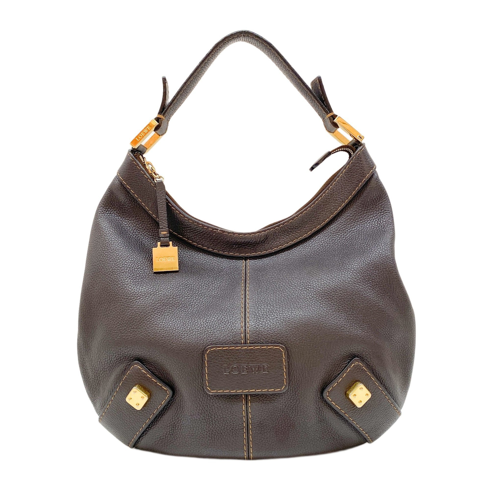 Brown Leather Hobo Bag