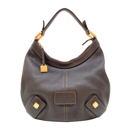 Brown Leather Hobo Bag