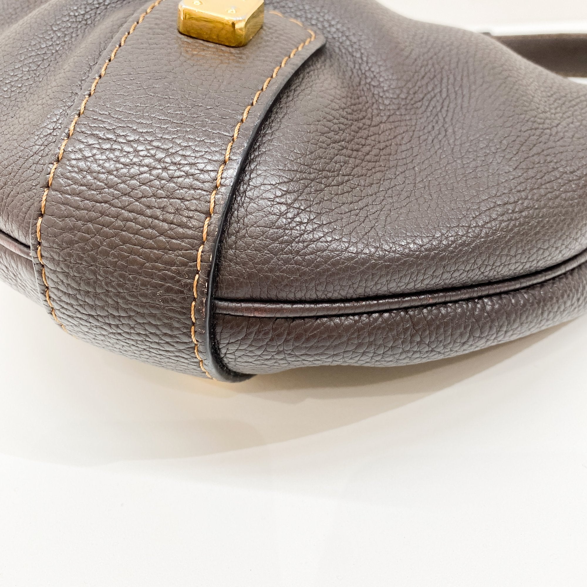 Brown Leather Hobo Bag