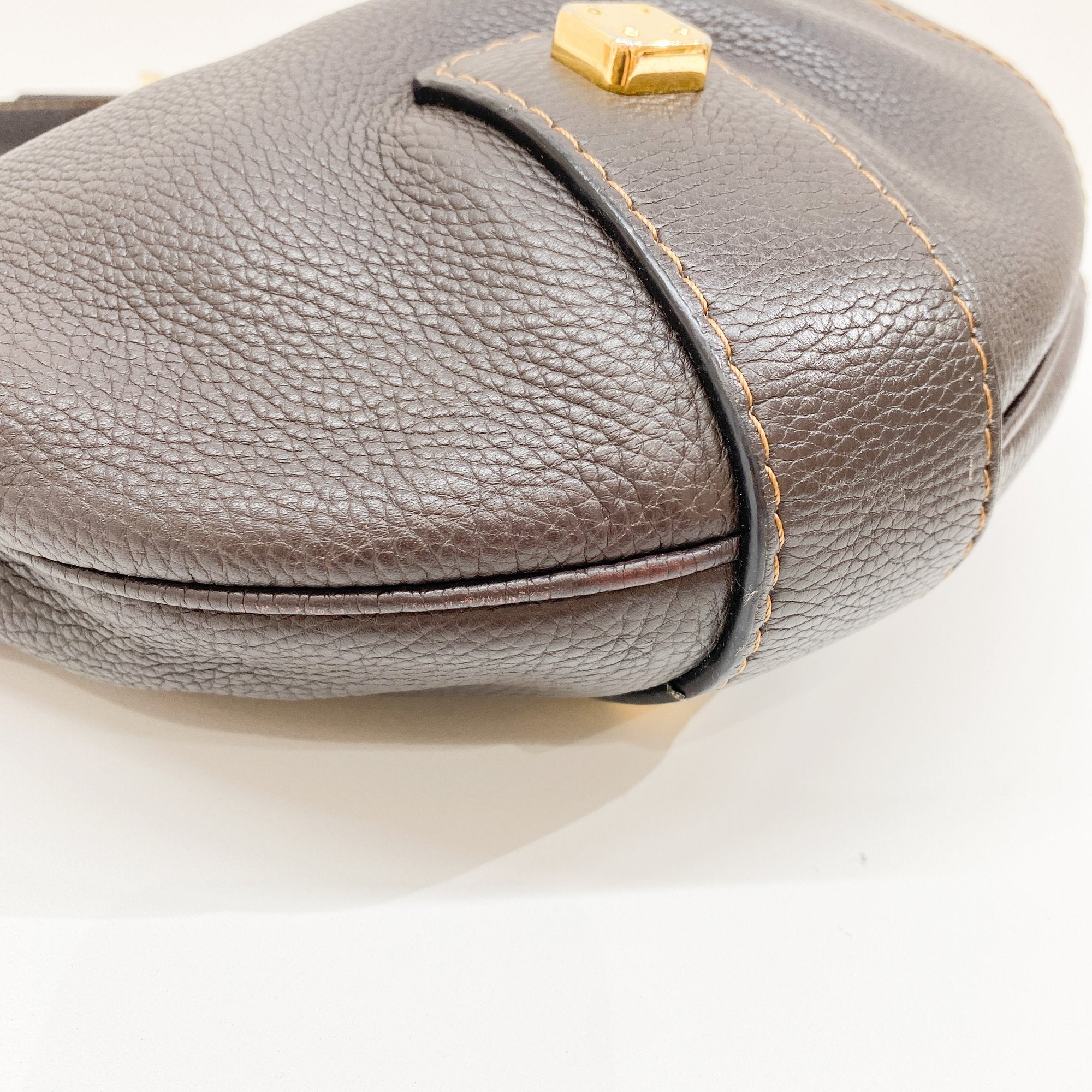 Brown Leather Hobo Bag