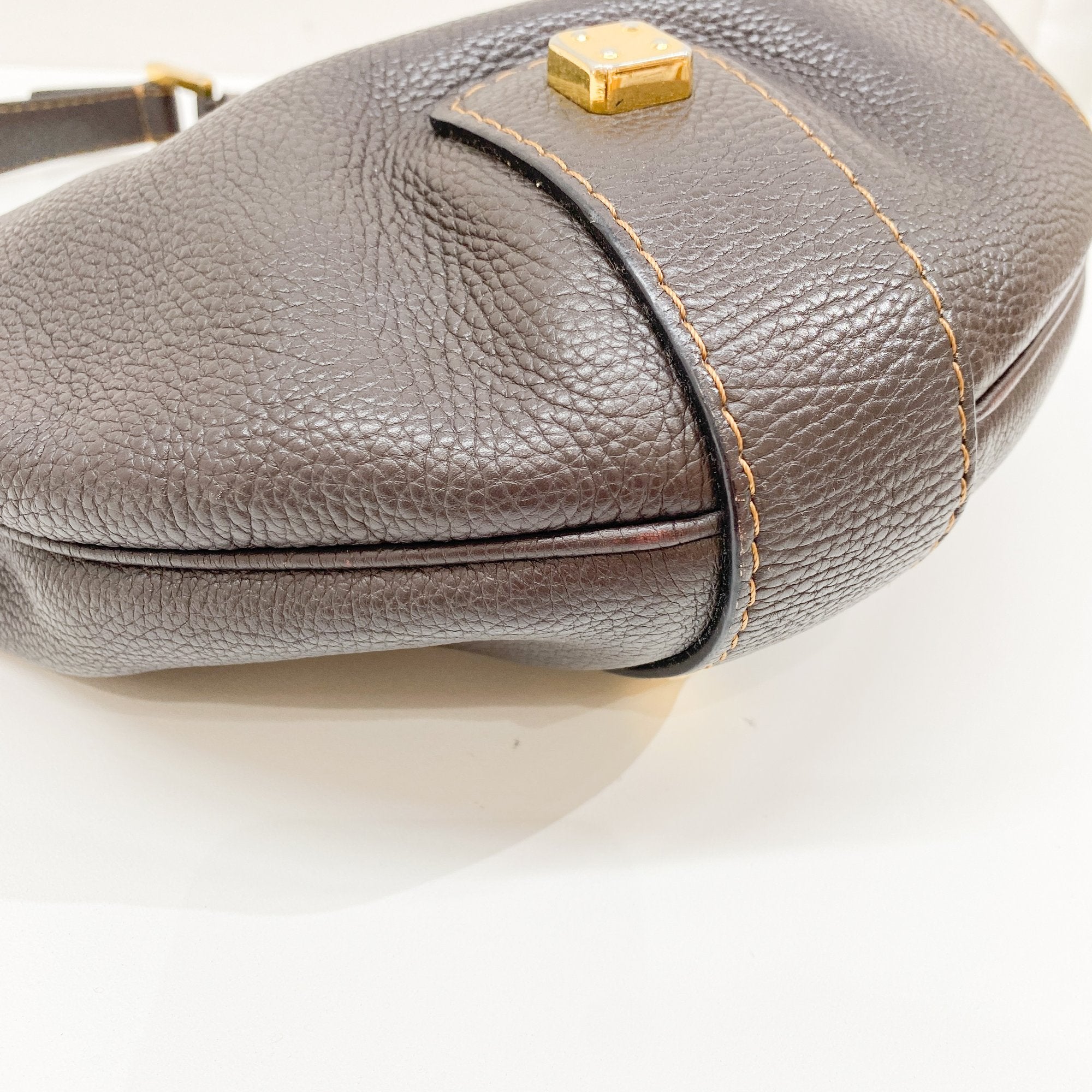 Brown Leather Hobo Bag