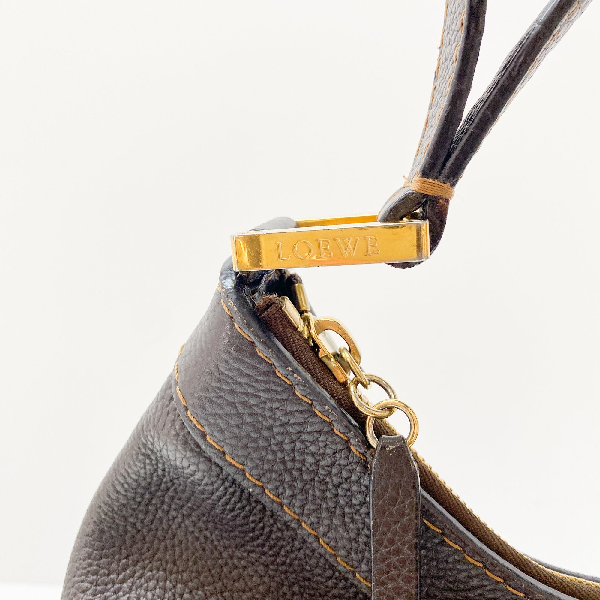 Brown Leather Hobo Bag