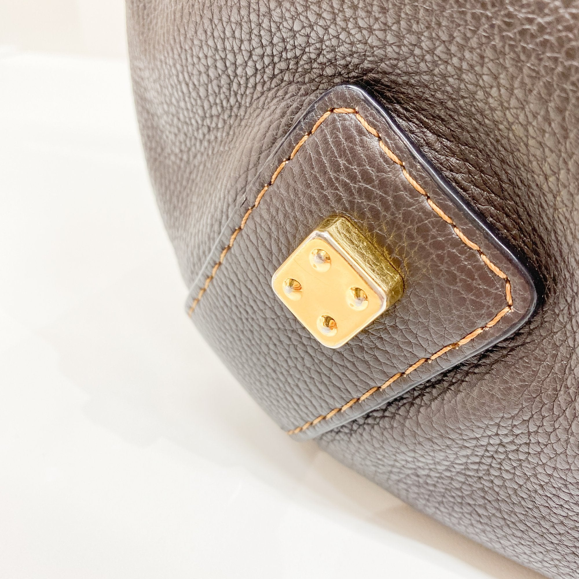 Brown Leather Hobo Bag