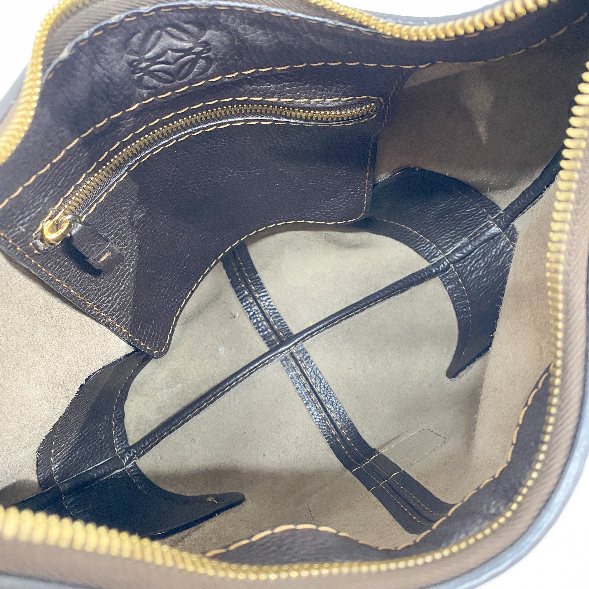 Brown Leather Hobo Bag