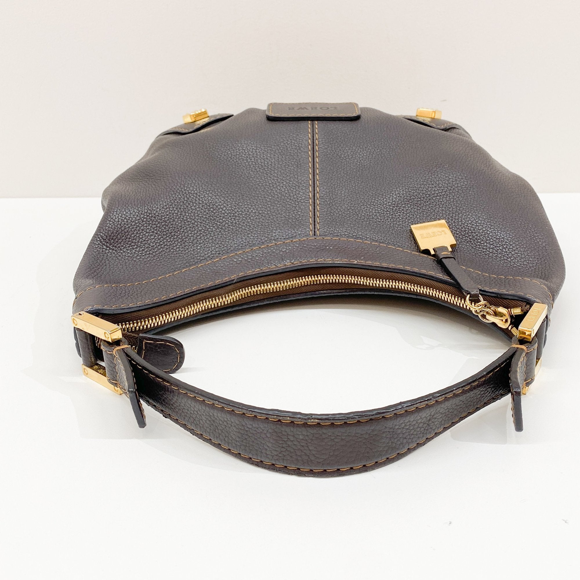 Brown Leather Hobo Bag