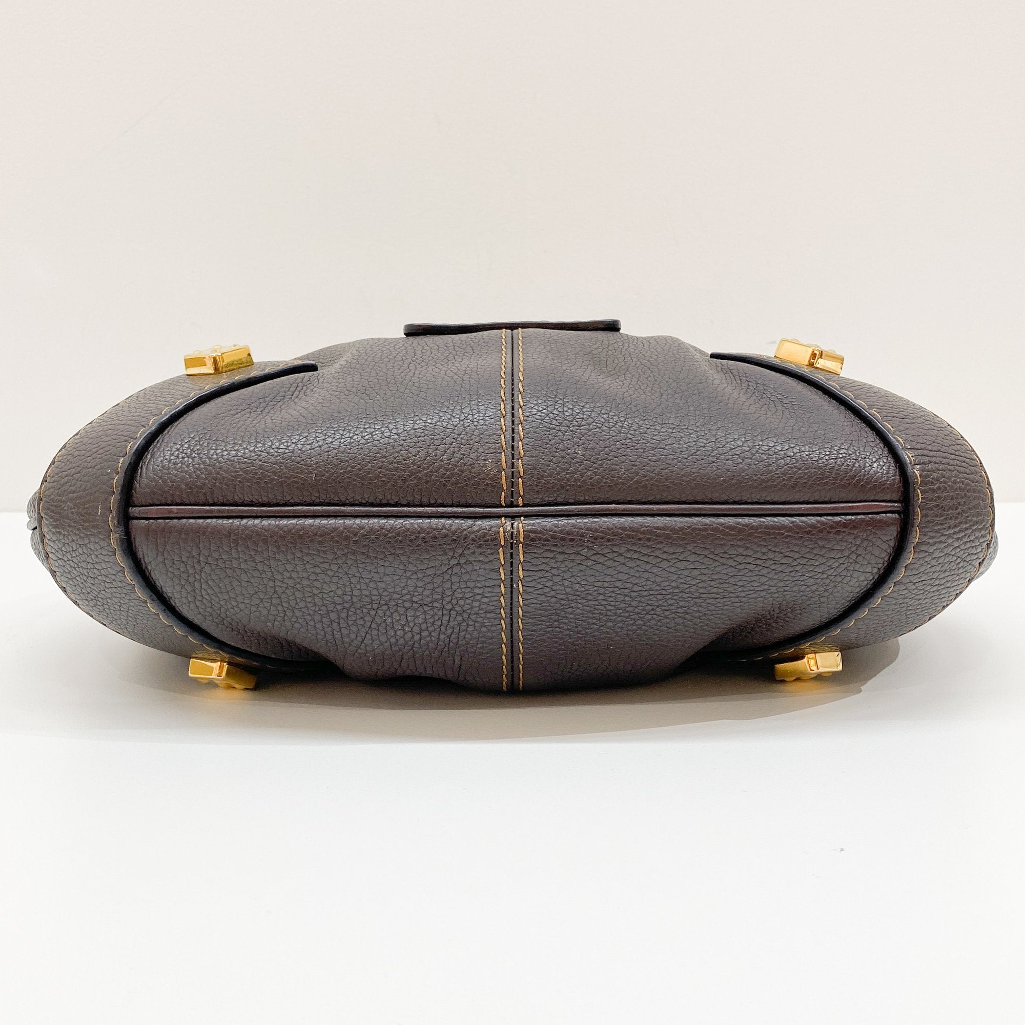 Brown Leather Hobo Bag