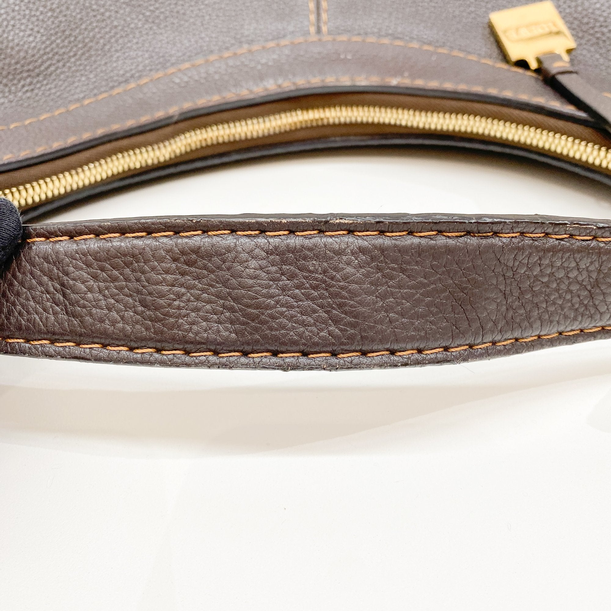 Brown Leather Hobo Bag