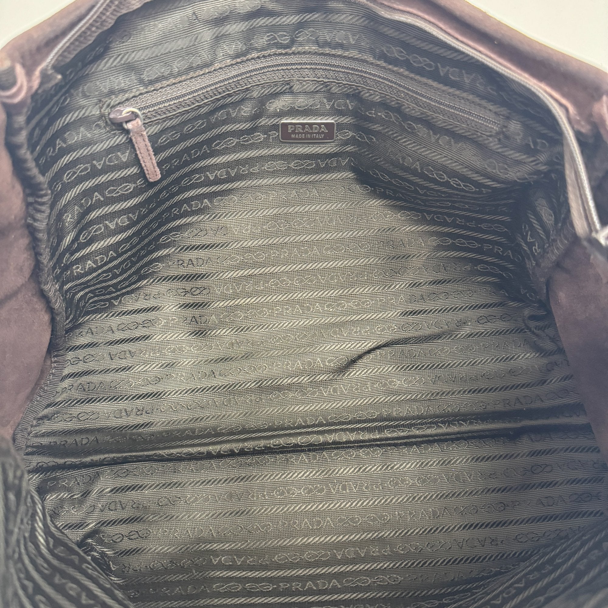 Dark Brown Suede Hand Bag