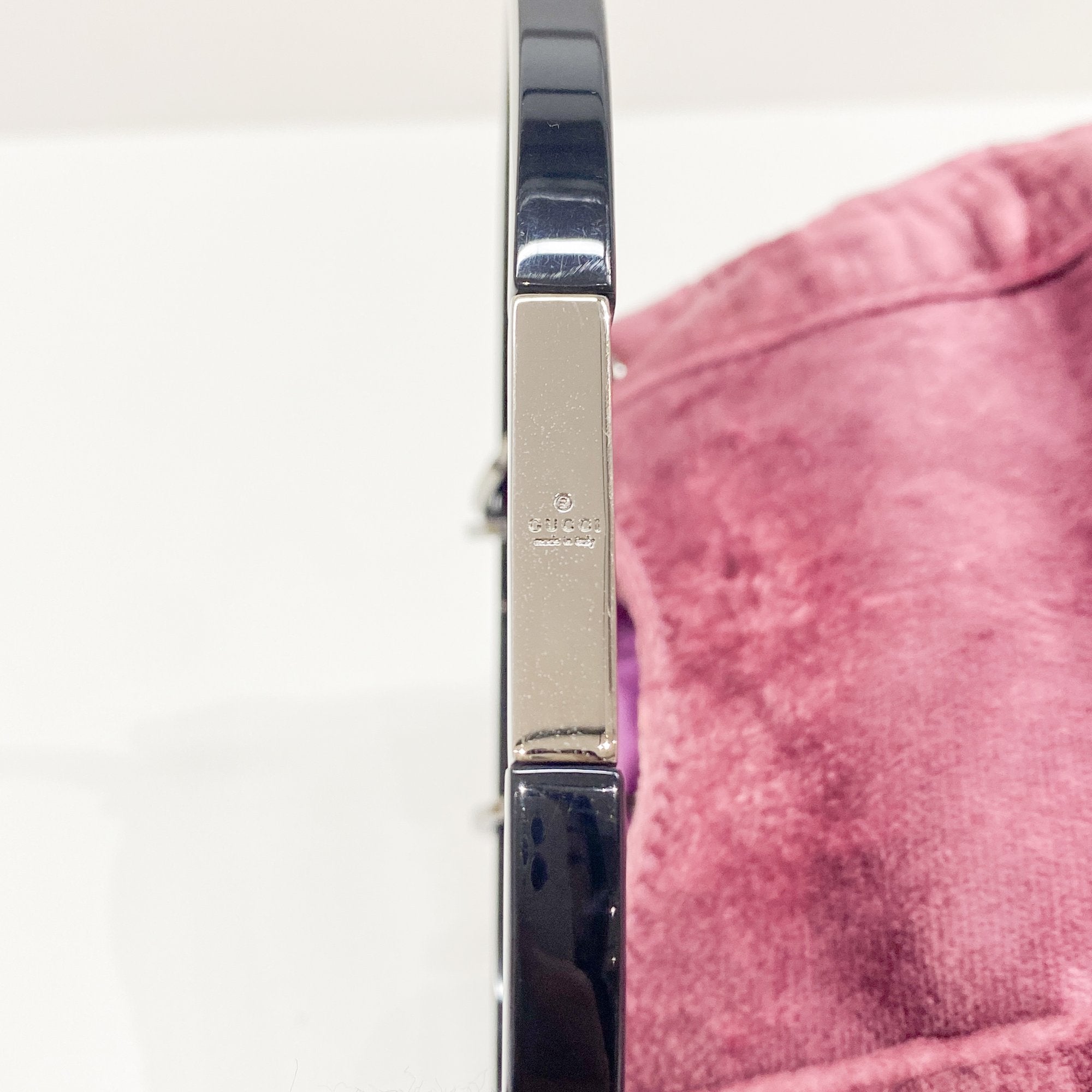 Pink Velvet Ring Handle Bucket Handbag