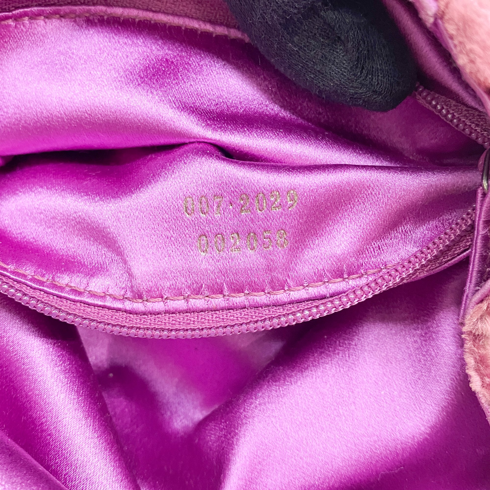 Pink Velvet Ring Handle Bucket Handbag