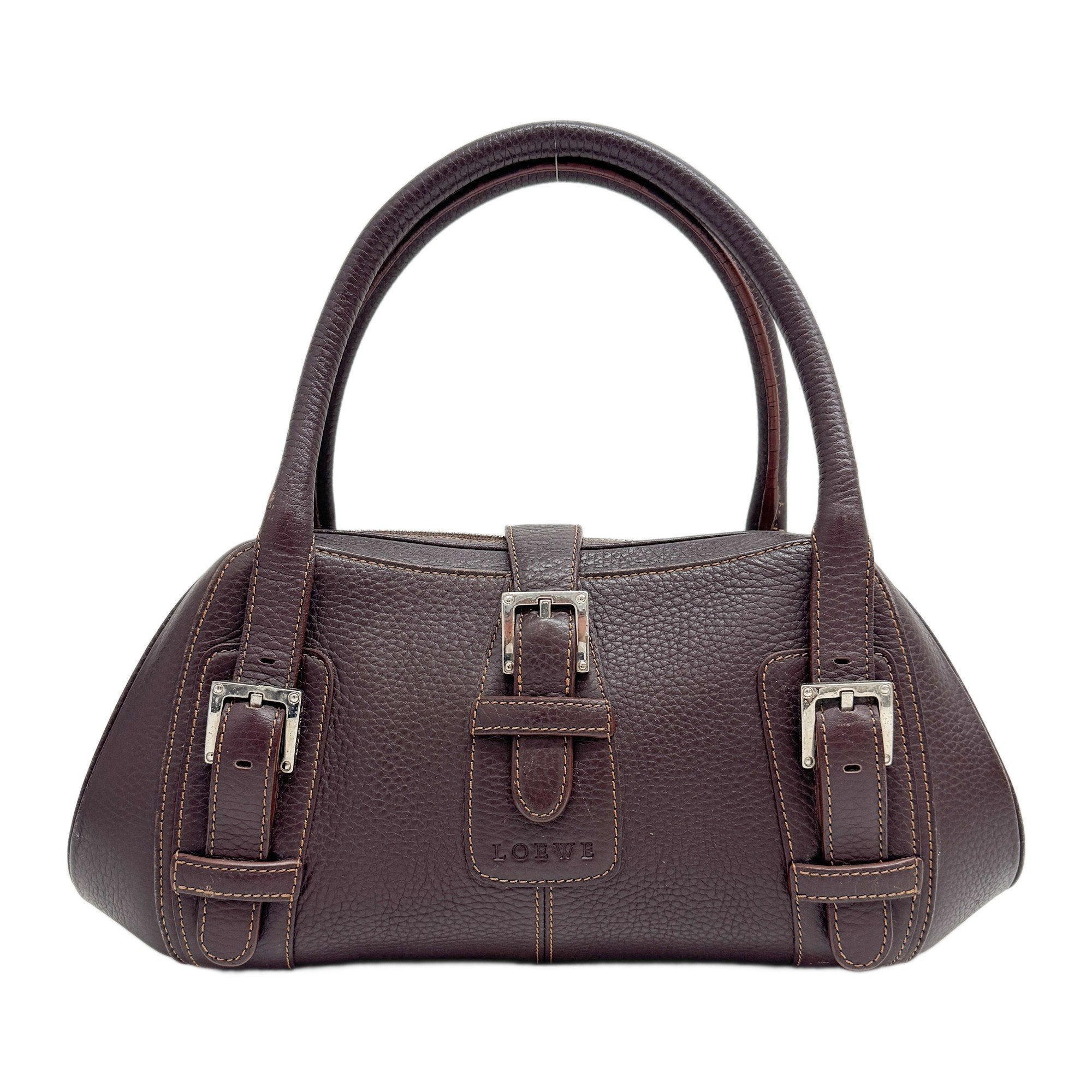 Senda Brown Leather Shoulder Bag