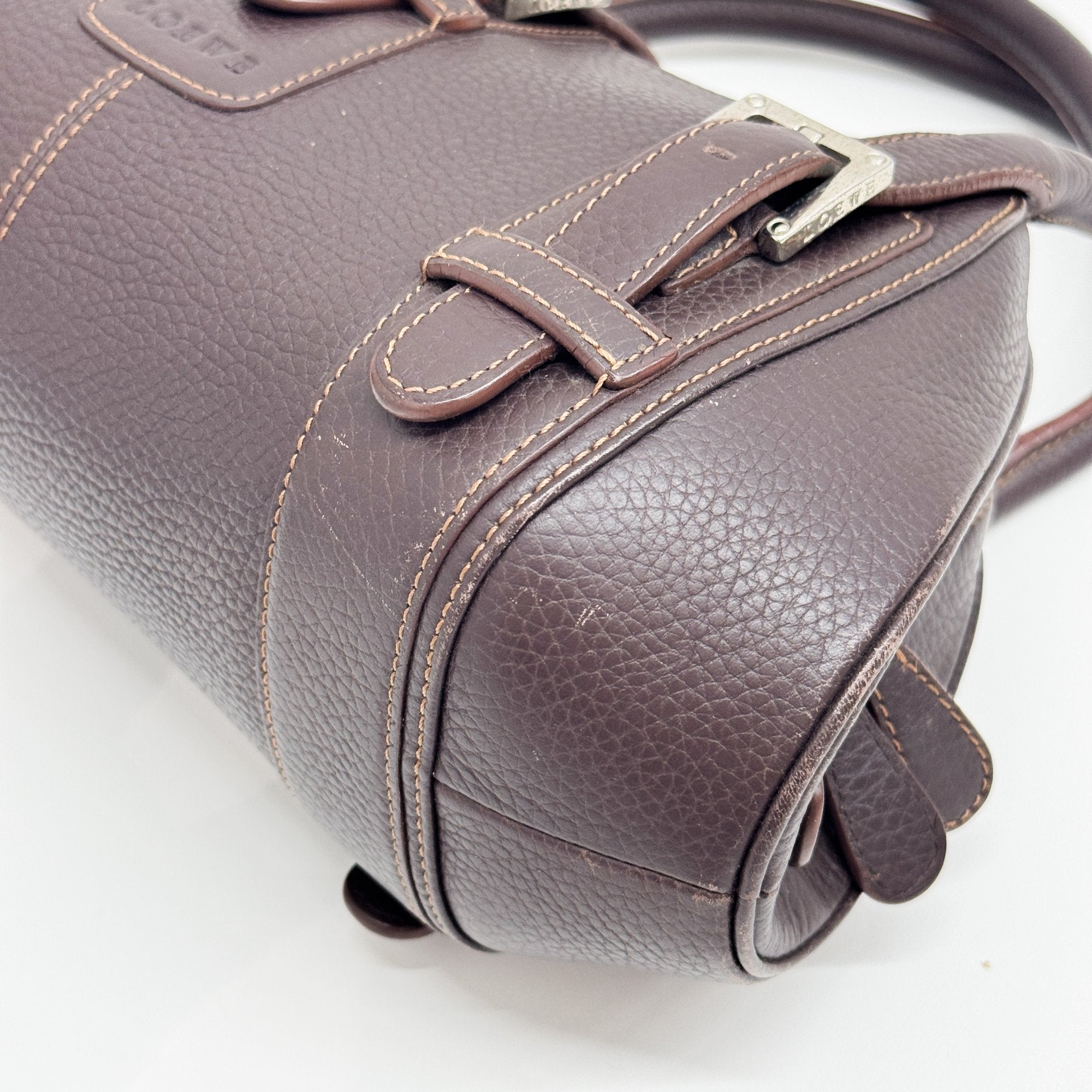 Senda Brown Leather Shoulder Bag