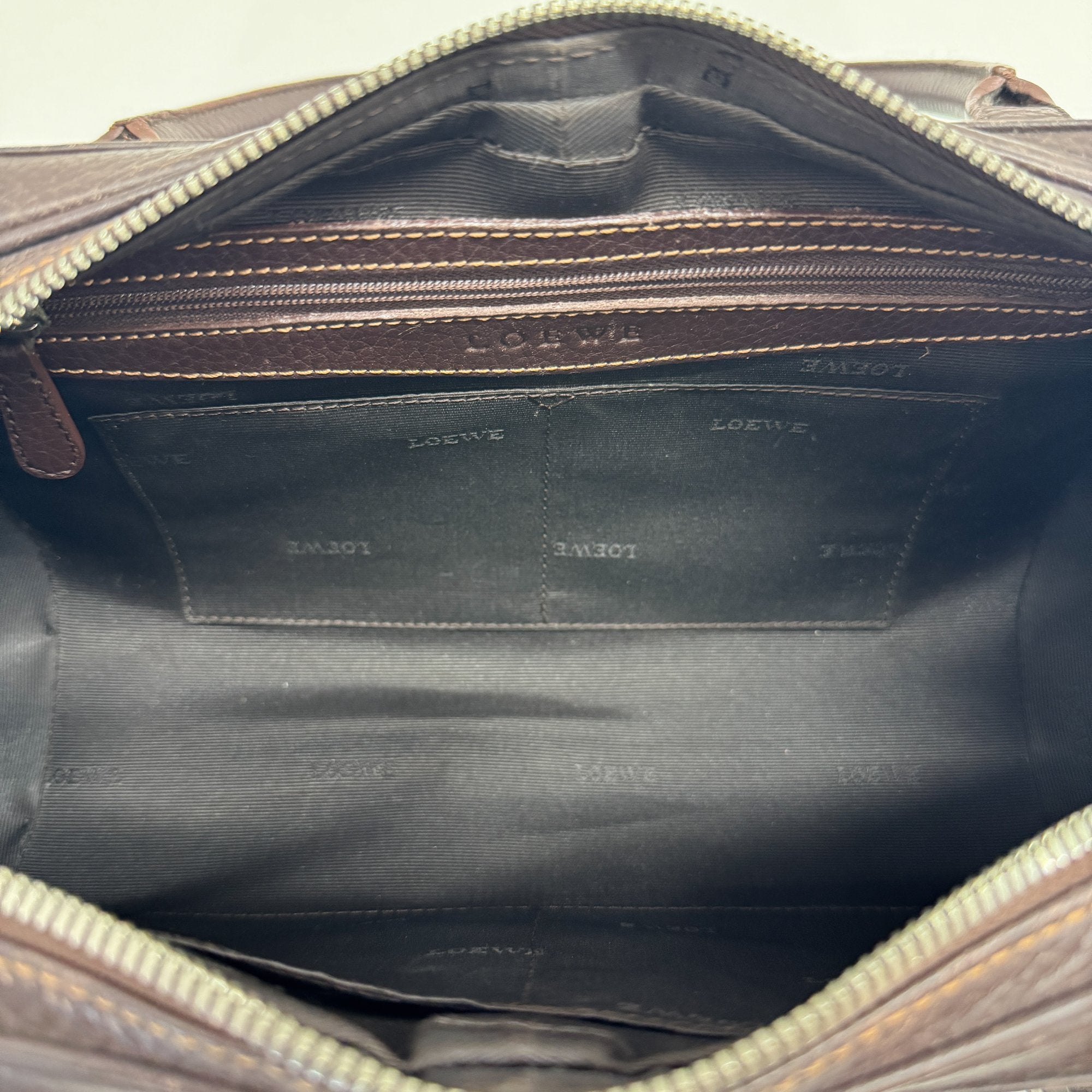 Senda Brown Leather Shoulder Bag