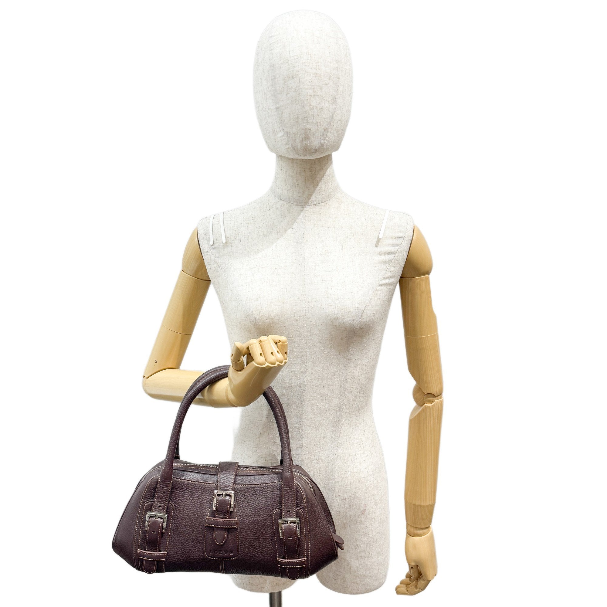 Senda Brown Leather Shoulder Bag