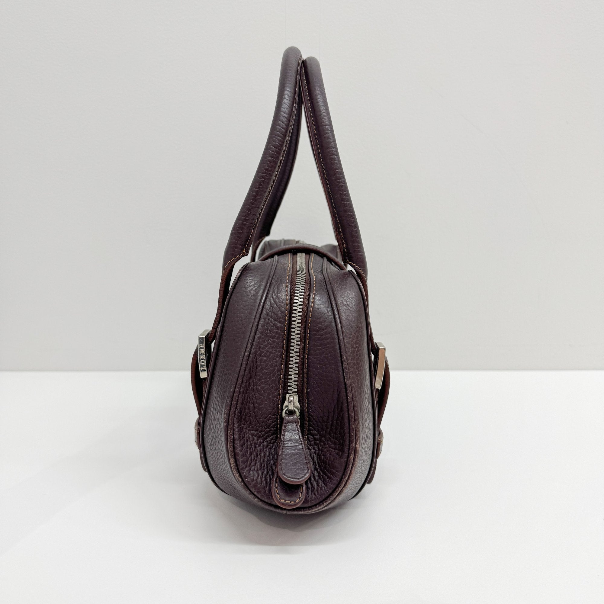Senda Brown Leather Shoulder Bag