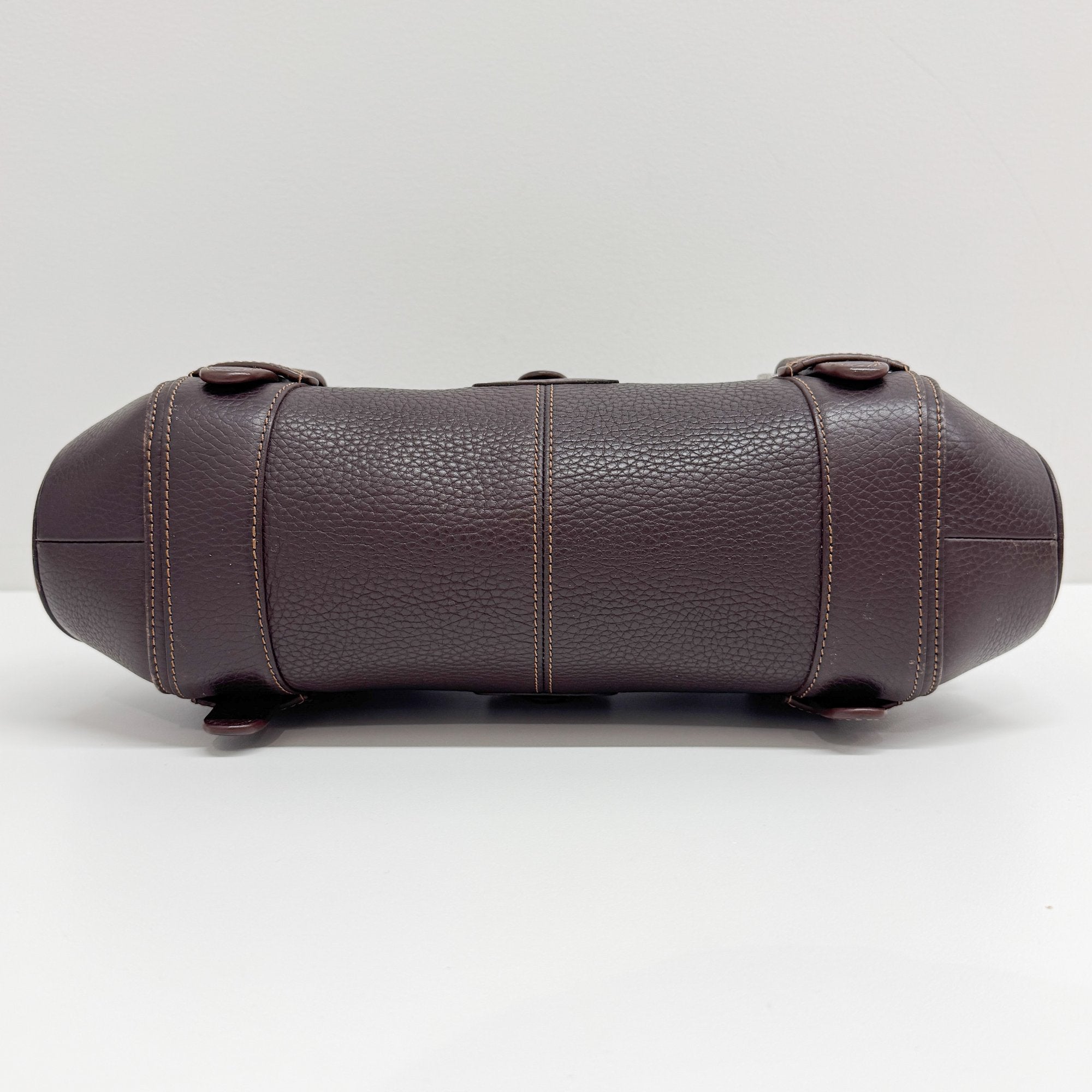 Senda Brown Leather Shoulder Bag