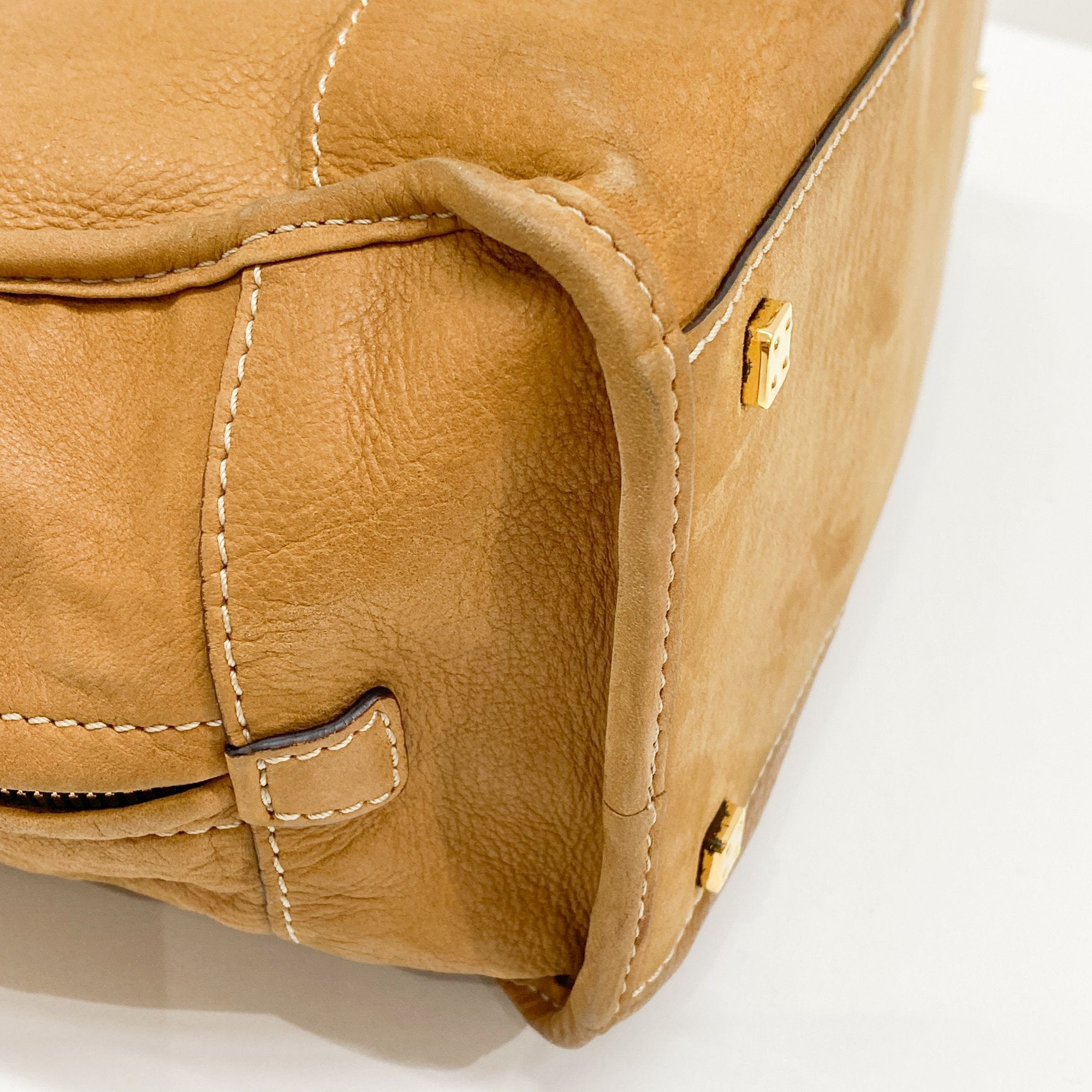 Amazona Brown Leather Hand Bag