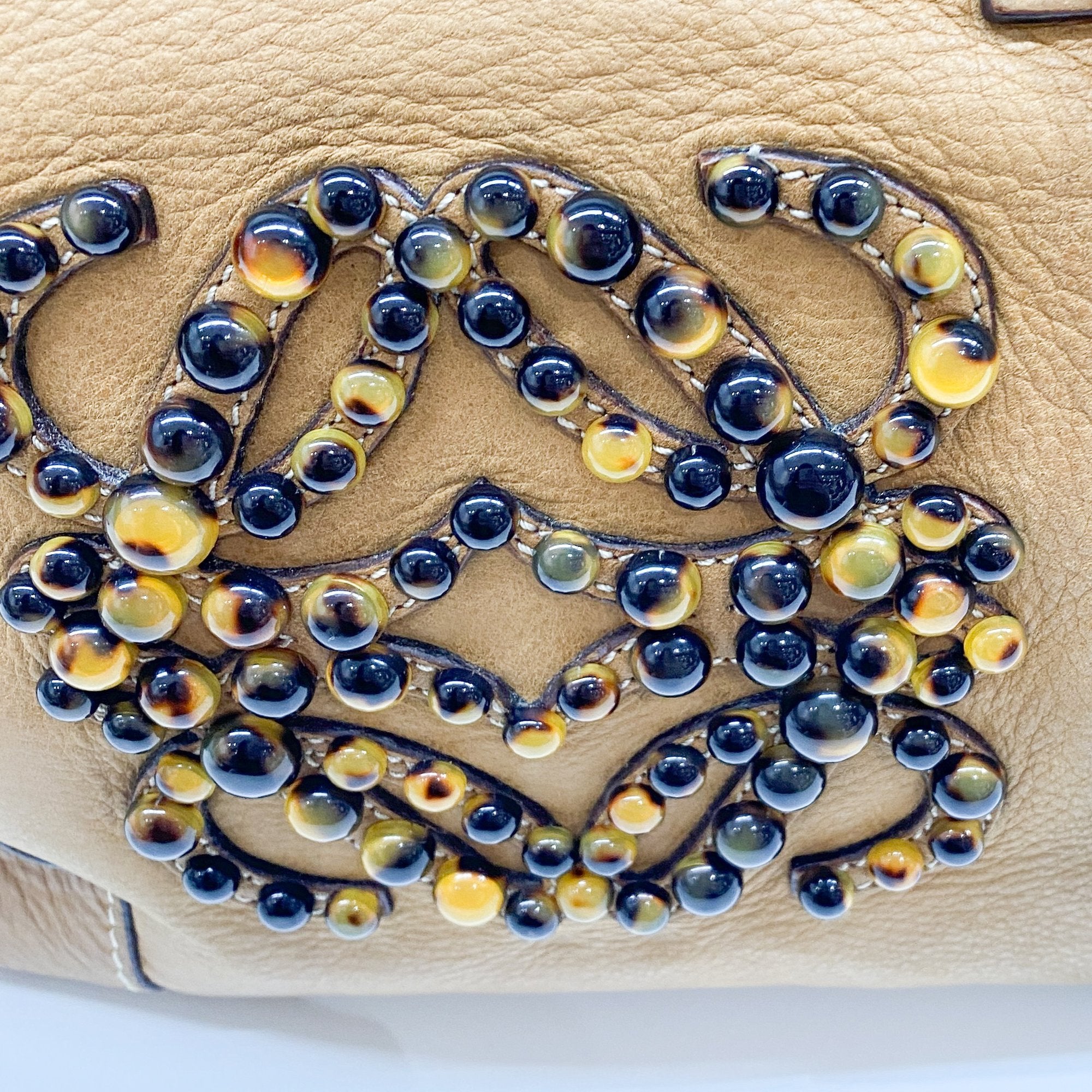 Amazona Brown Leather Hand Bag