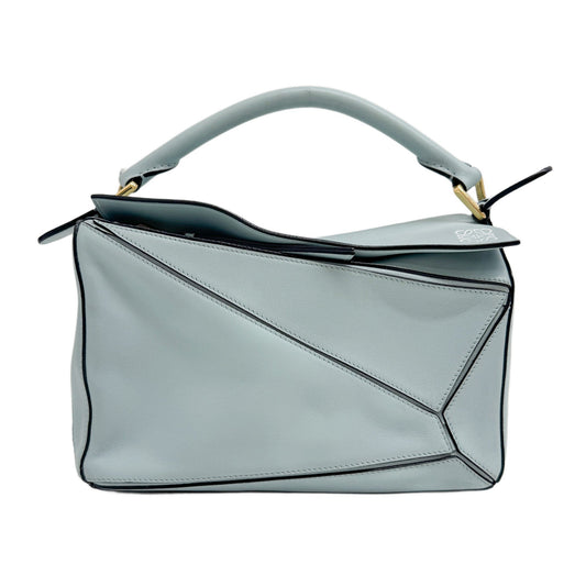 Puzzle Turquoise Leather Two Way Bag