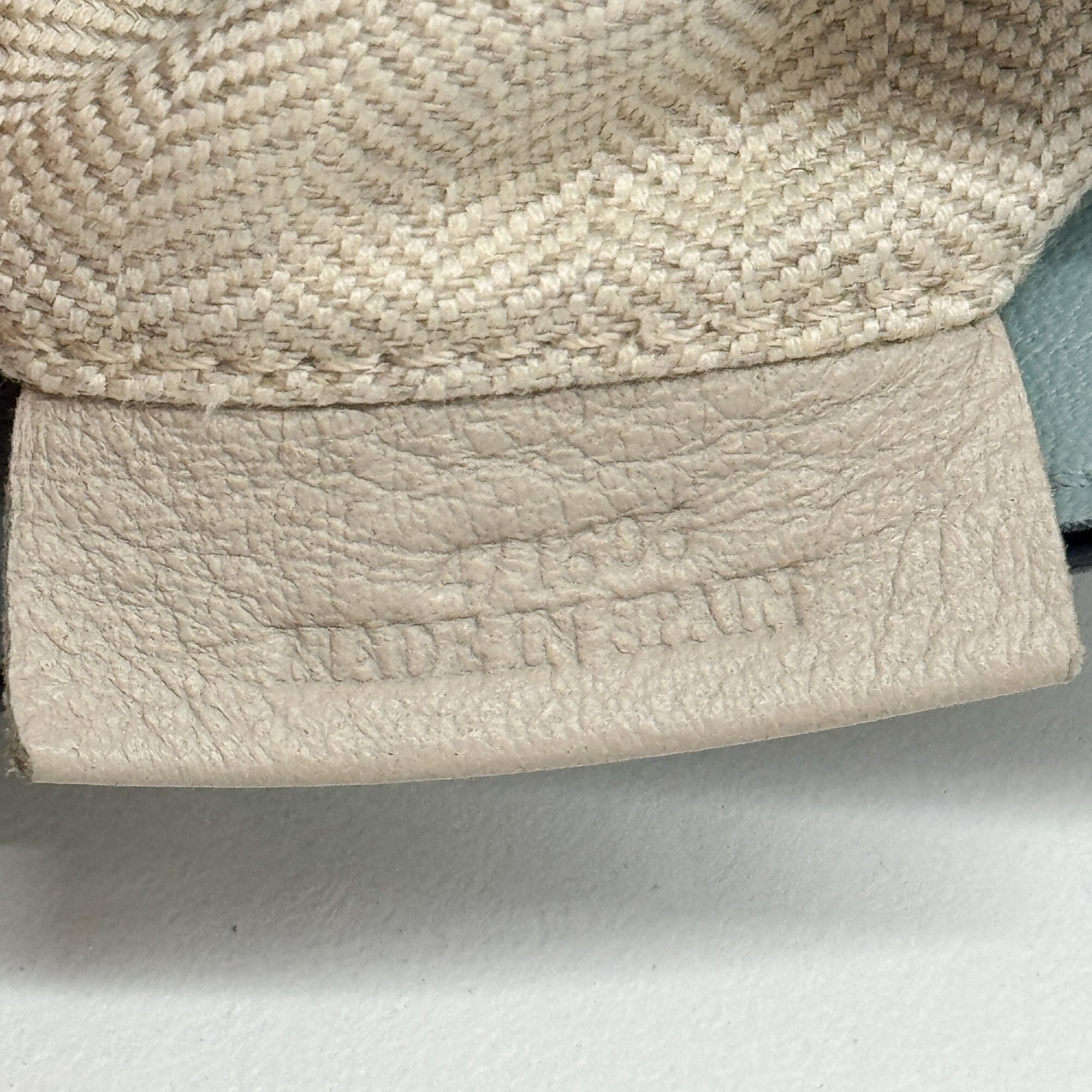 Puzzle Turquoise Leather Two Way Bag