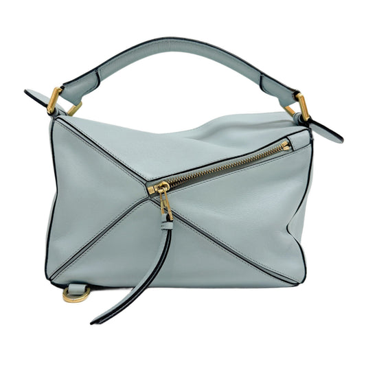 Puzzle Turquoise Leather Two Way Bag