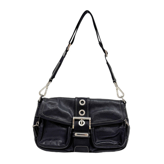 Black Leather Shoulder Bag