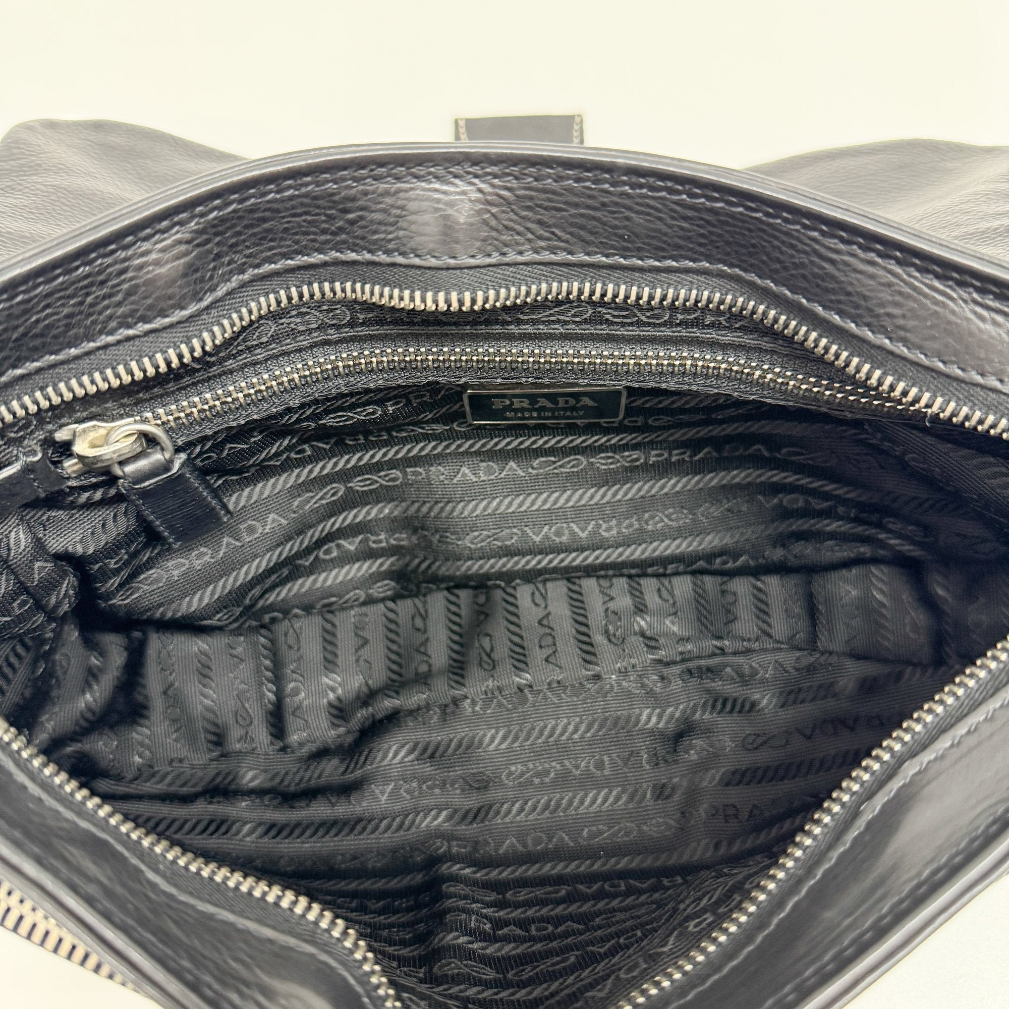 Black Leather Shoulder Bag
