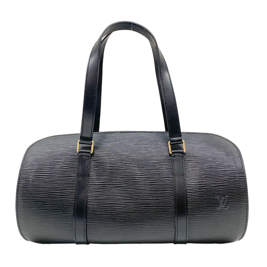 Soufflot Black Leather Shoulder Bag