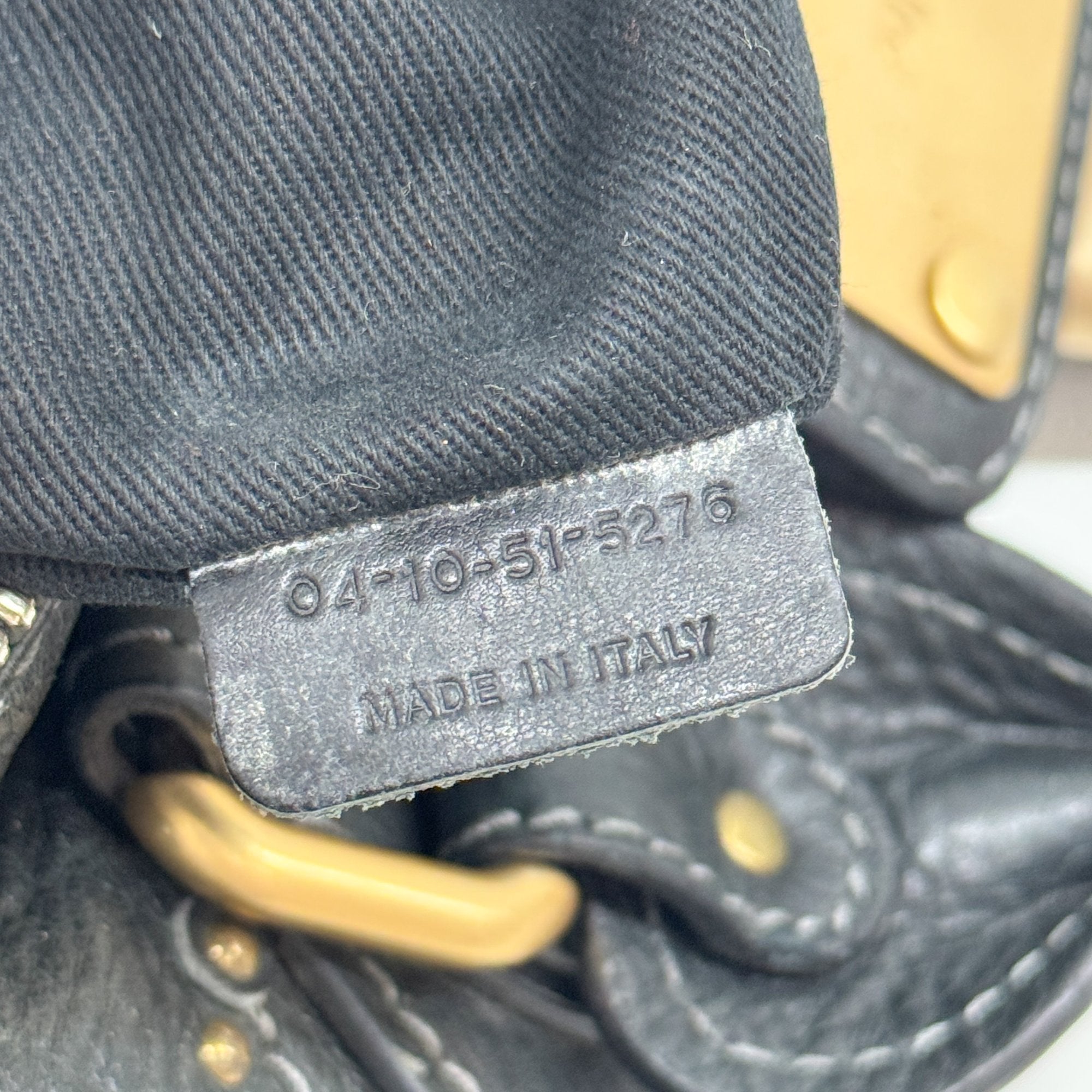 Paddington Grey Leather Shoulder Bag