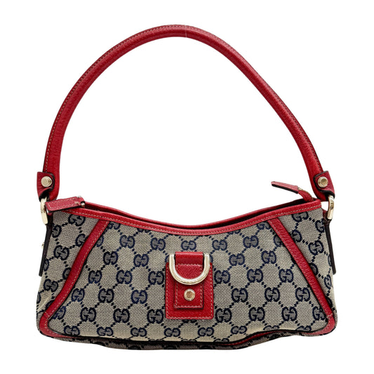 Abbey D-Ring Red Canvas Shoulder Bag