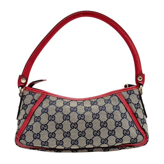 Abbey D-Ring Red Canvas Shoulder Bag