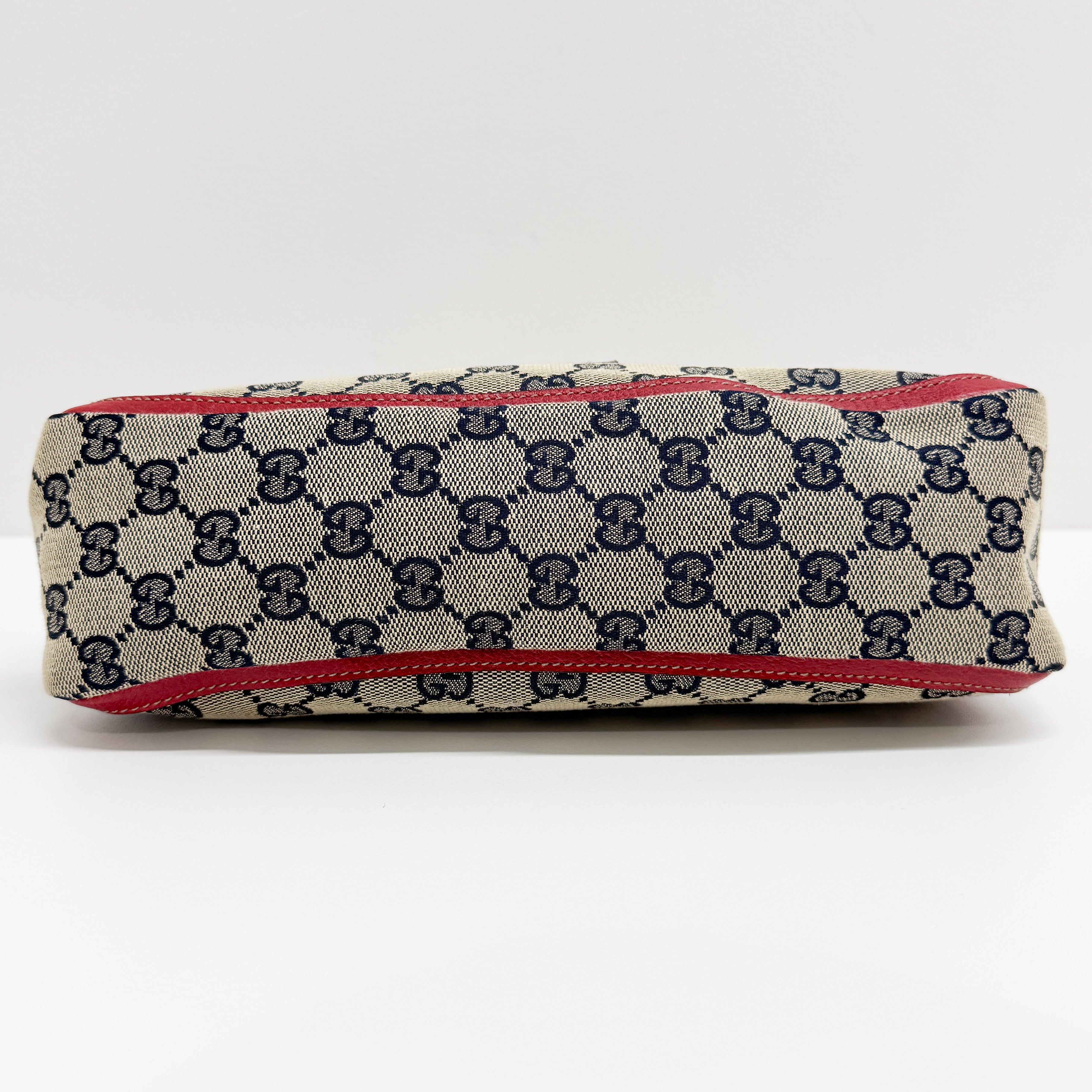 Abbey D-Ring Red Canvas Shoulder Bag