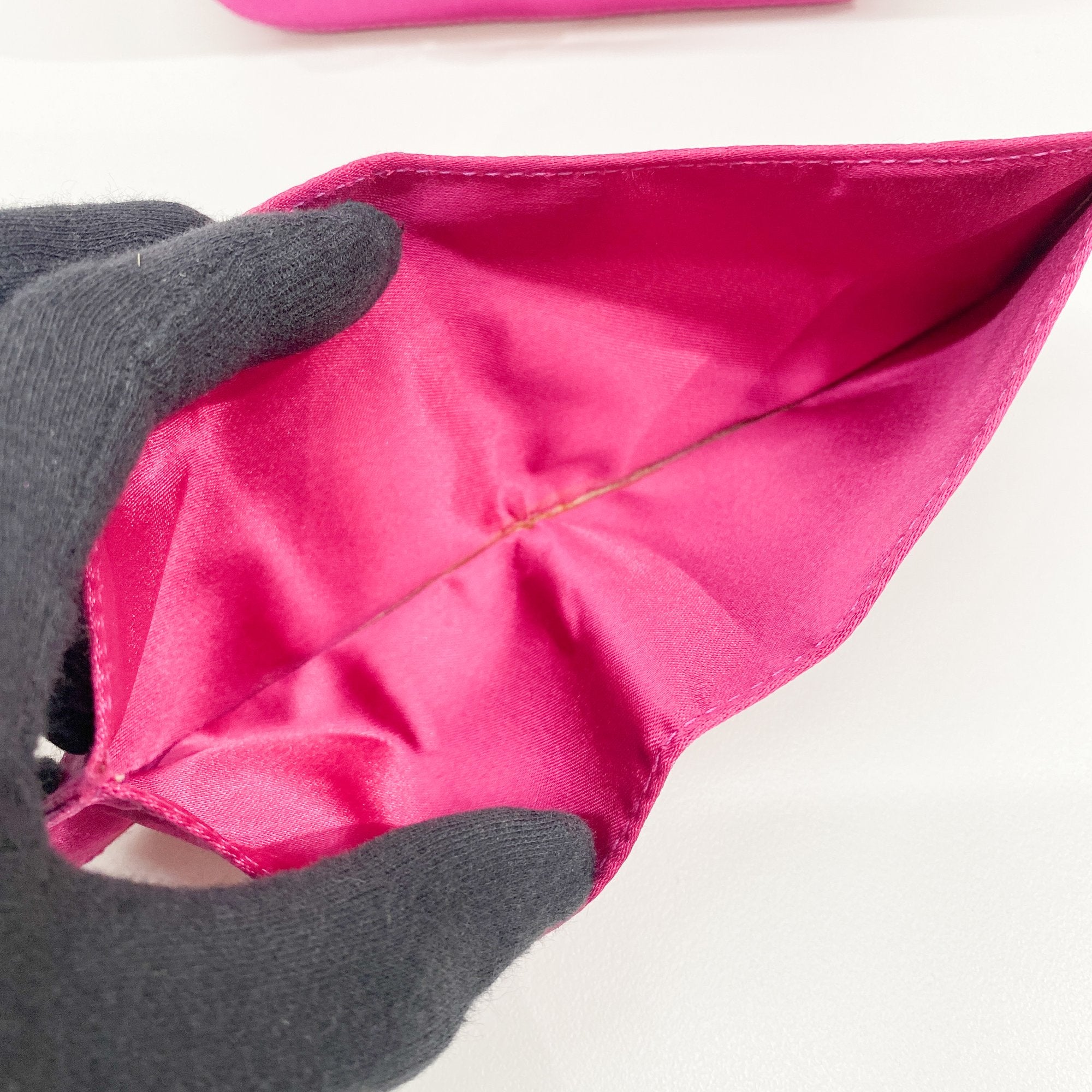 Horsebit Pink Satin Mini Backpack