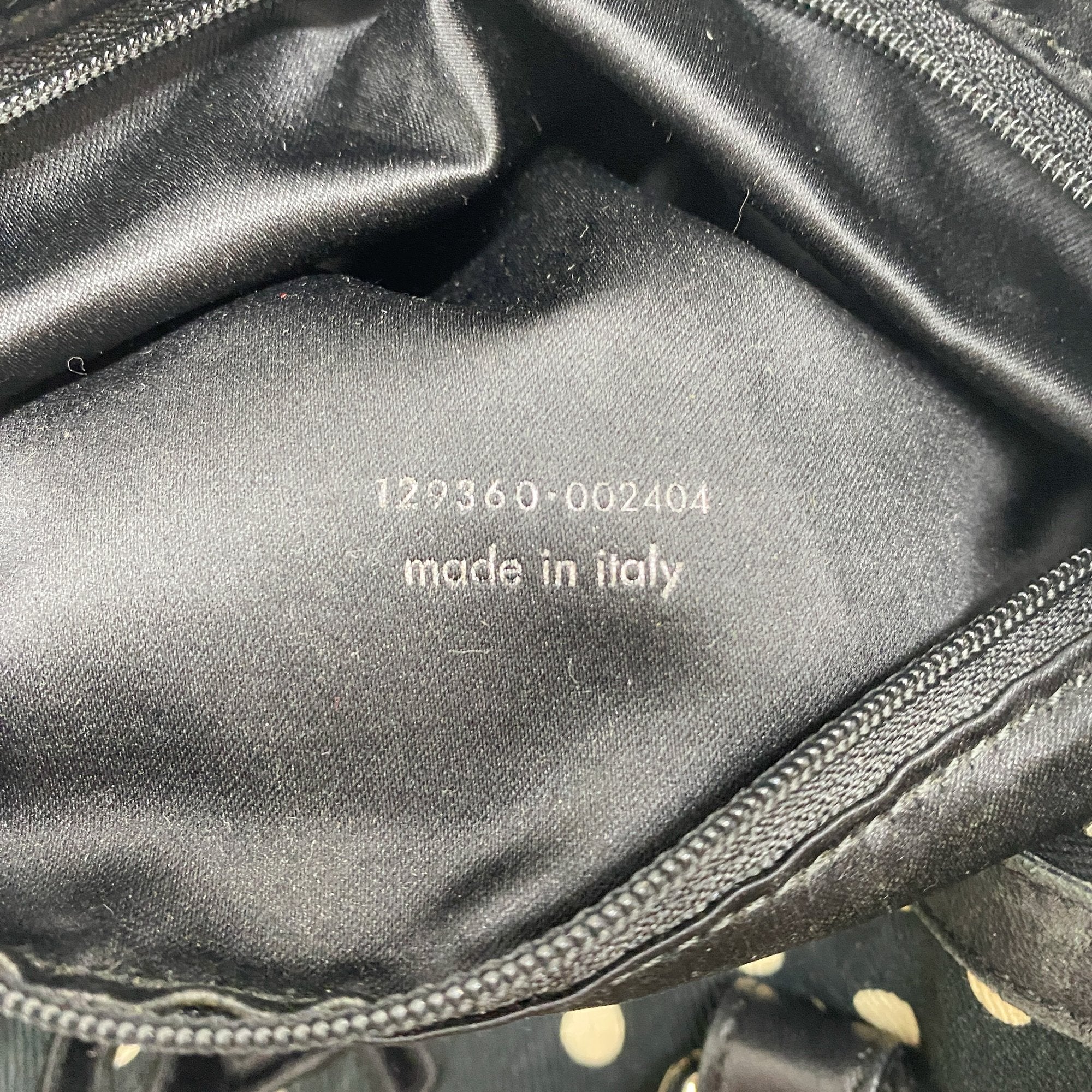 Mini Kahala Dotted Canvas Black Cotton Shoulder Bag