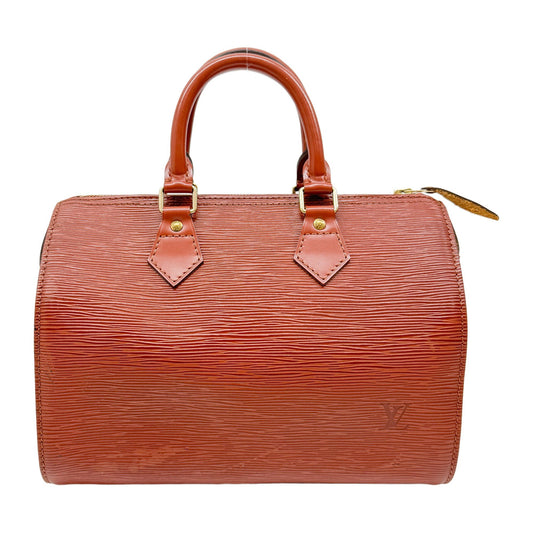 Speedy 25 Caramel Brown Leather Hand Bag