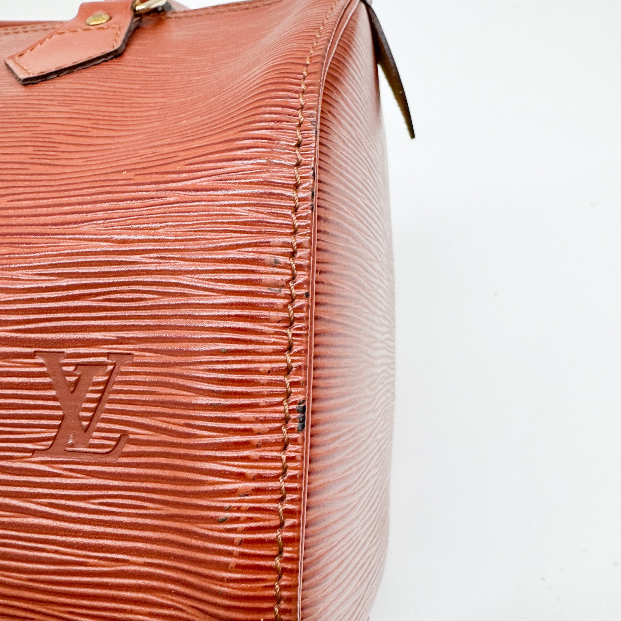 Speedy 25 Caramel Brown Leather Hand Bag