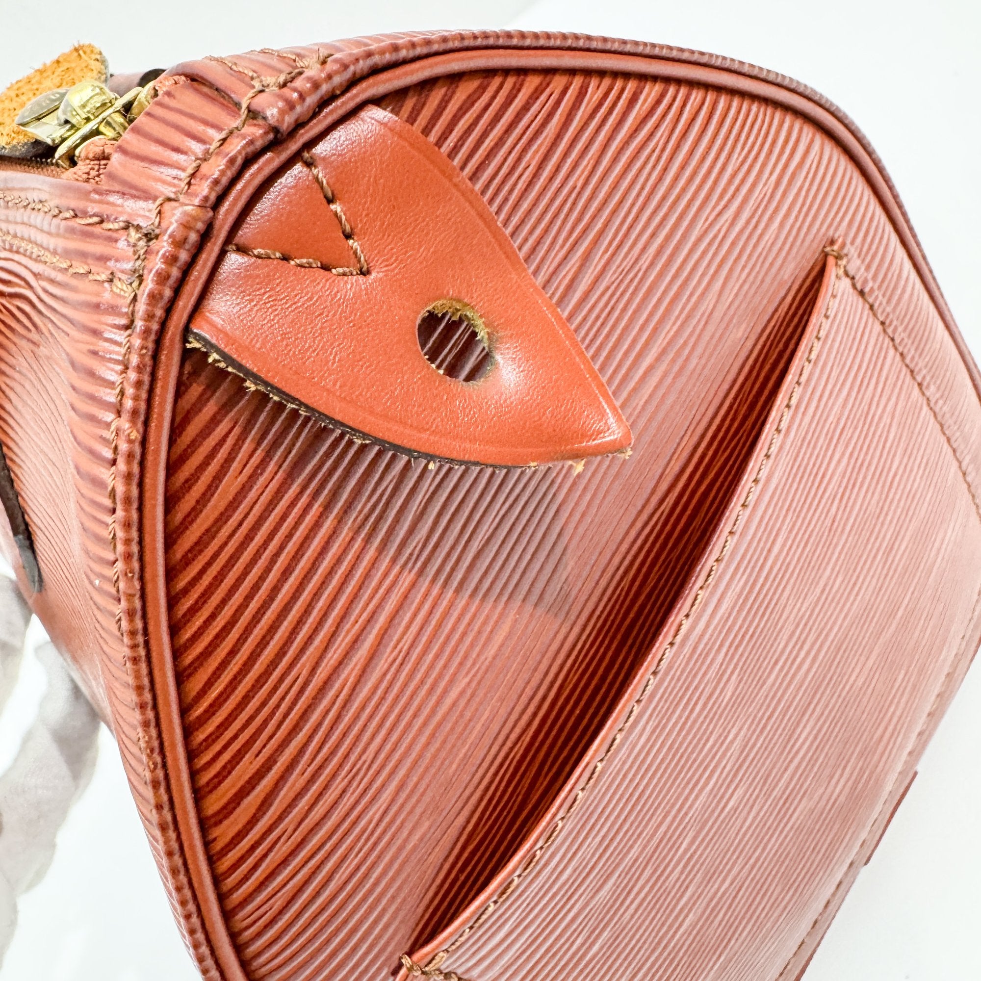 Speedy 25 Caramel Brown Leather Hand Bag