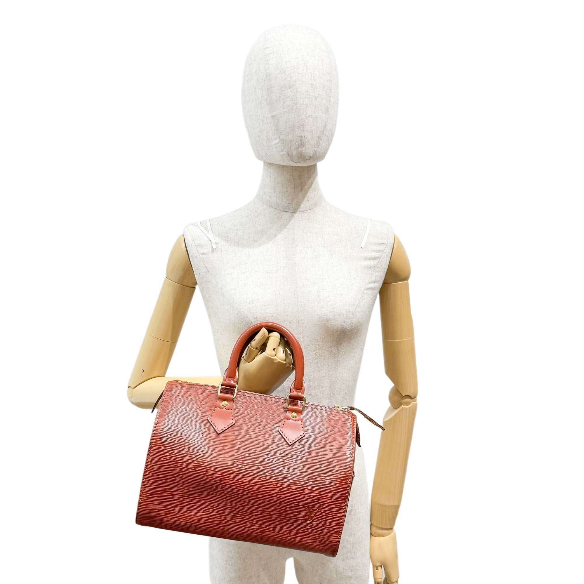 Speedy 25 Caramel Brown Leather Hand Bag