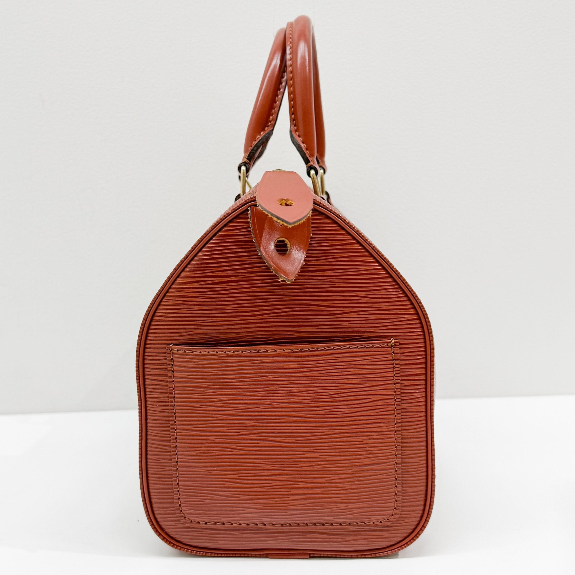 Speedy 25 Caramel Brown Leather Hand Bag