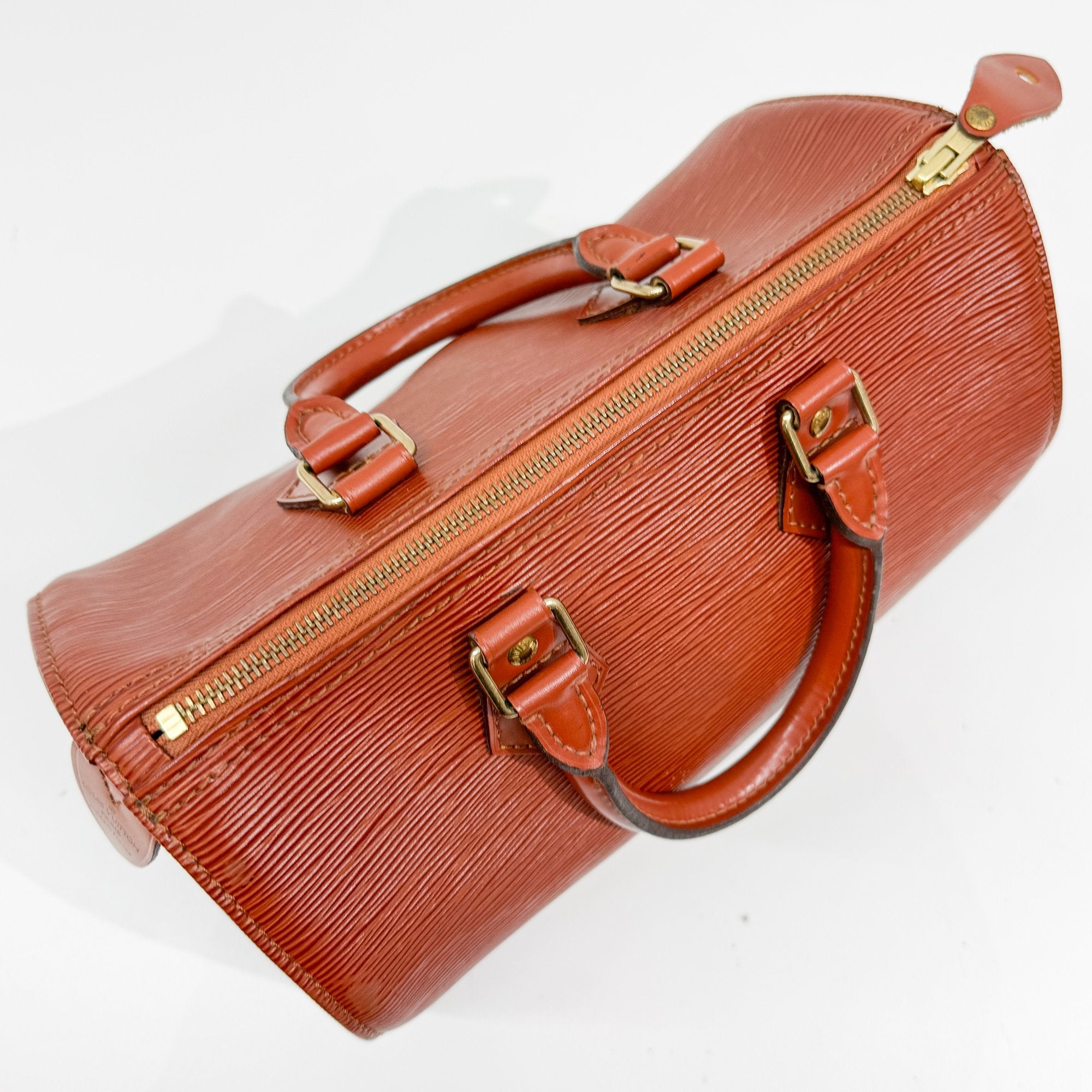 Speedy 25 Caramel Brown Leather Hand Bag