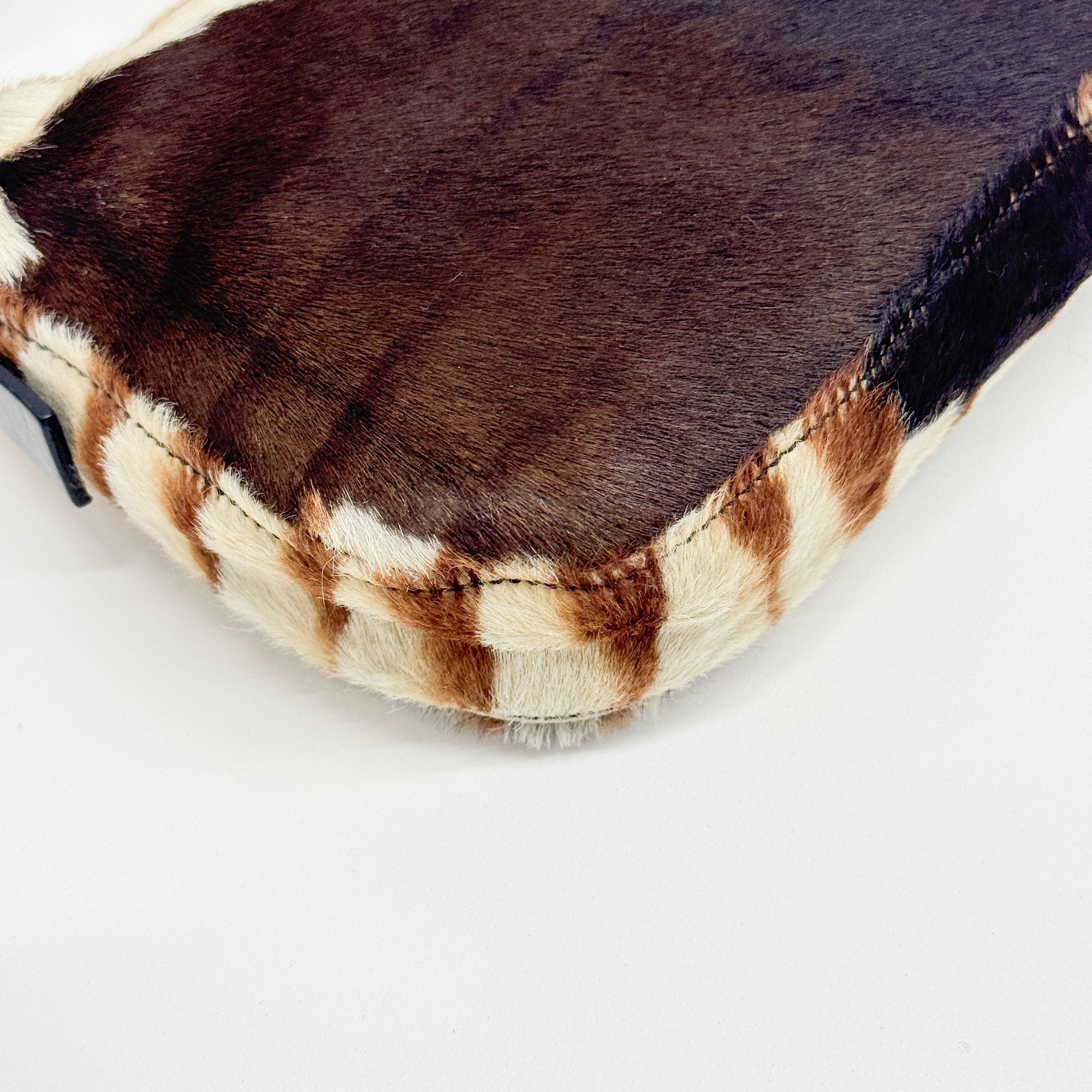 Baguette Brown Pony Hair Shoulder Bag