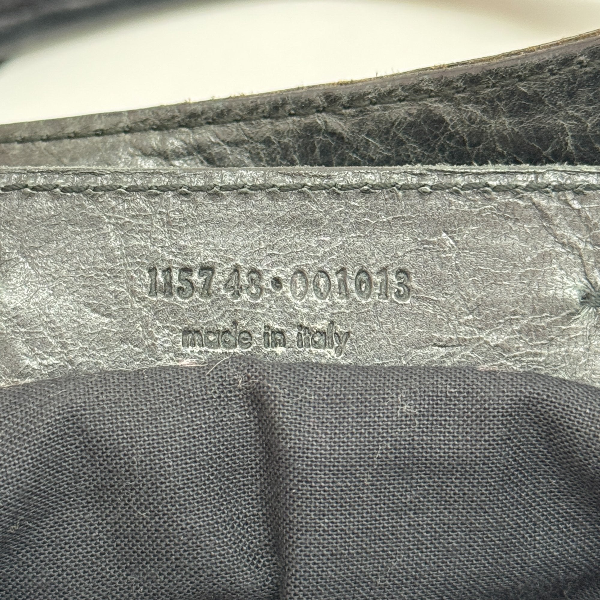 The City Deep Green Calfskin Leather Two Way Bag