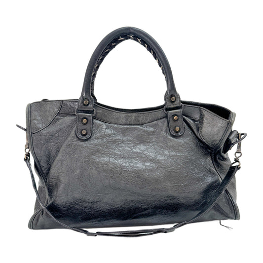 The City Deep Green Calfskin Leather Two Way Bag