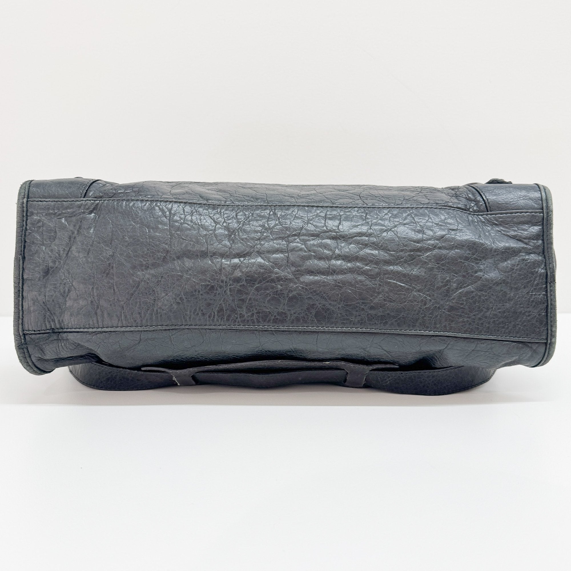 The City Deep Green Calfskin Leather Two Way Bag