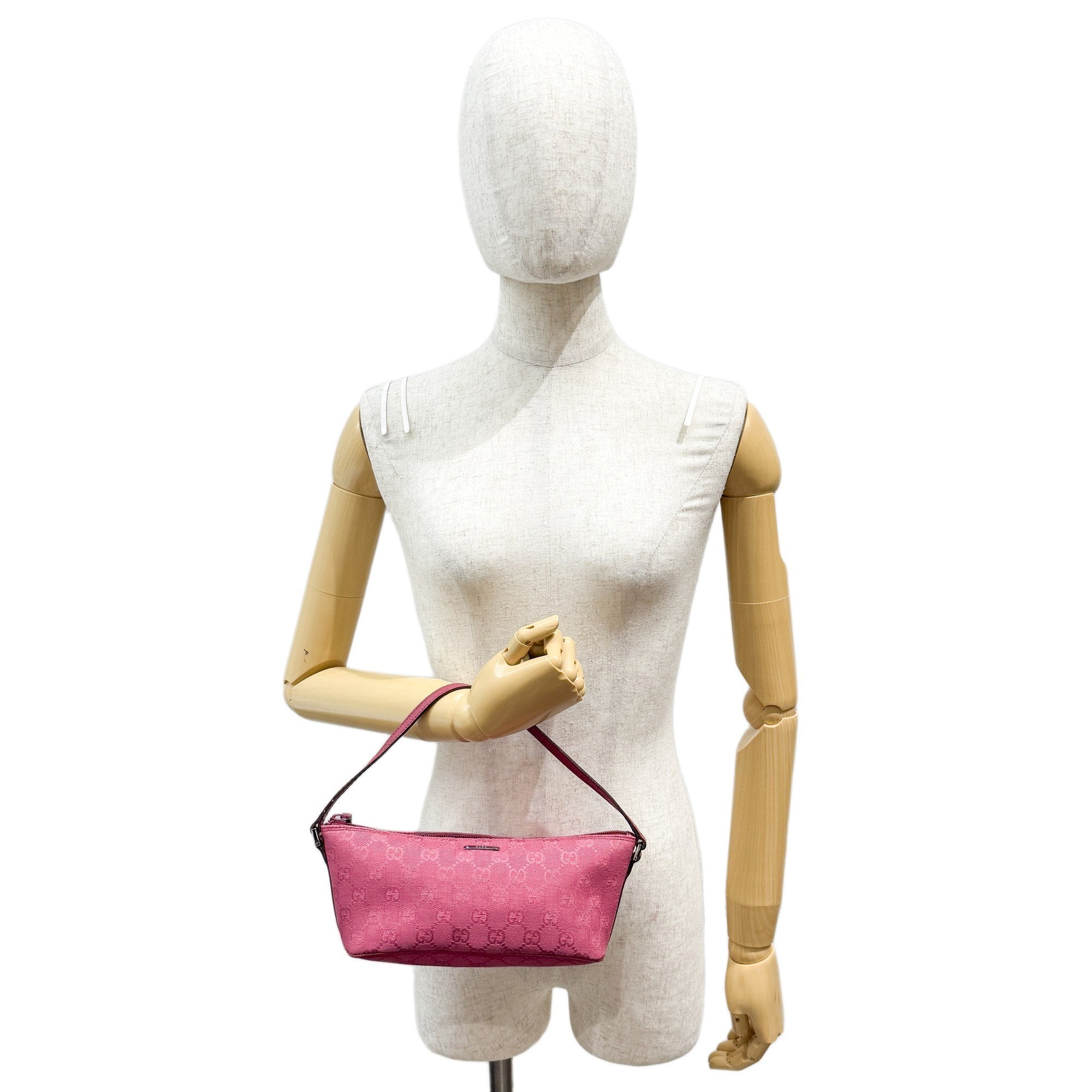 Boat Pink GG Canvas Hand Bag