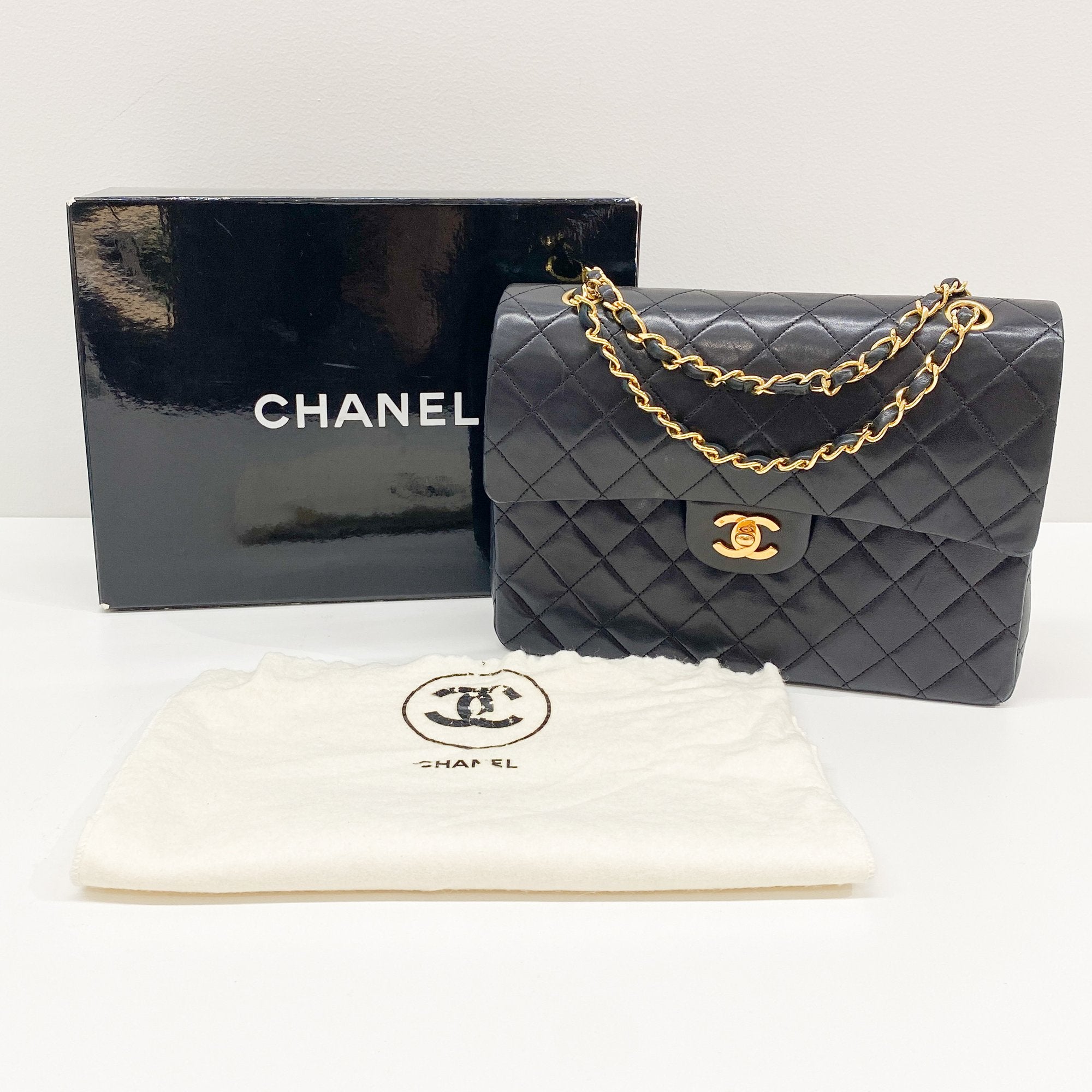 Classic Double Flap Black Shoulder Bag